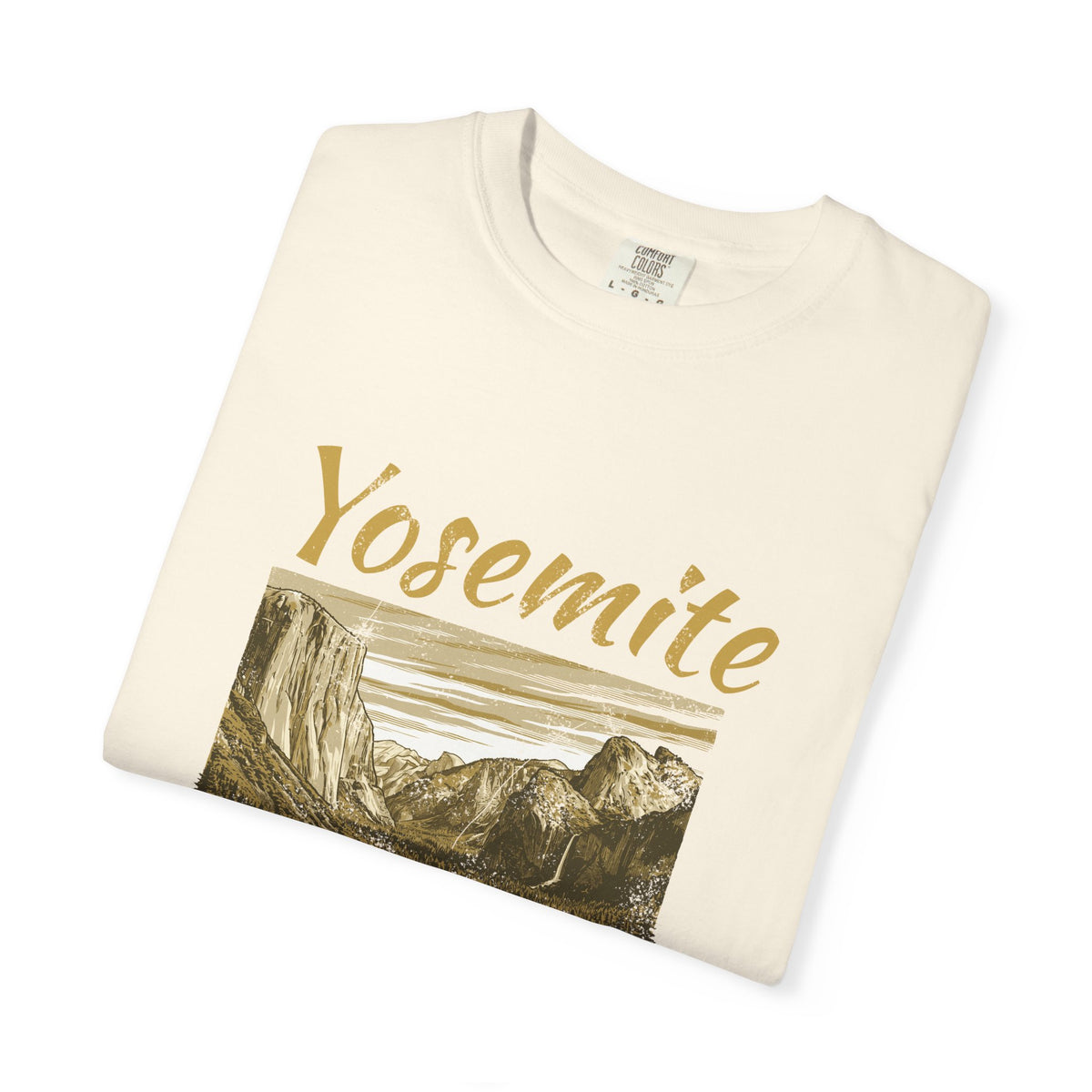 Yosemite Valley Est 1890 Granite Cliffs Engraving T-Shirt