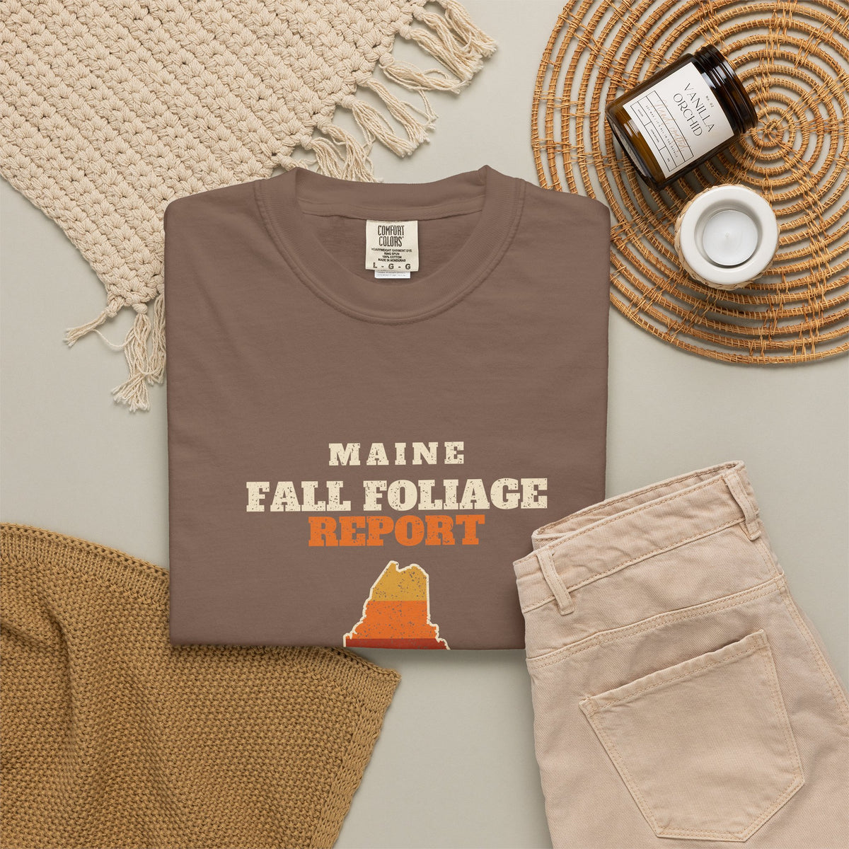 Maine Fall Foliage Report Map T-Shirt