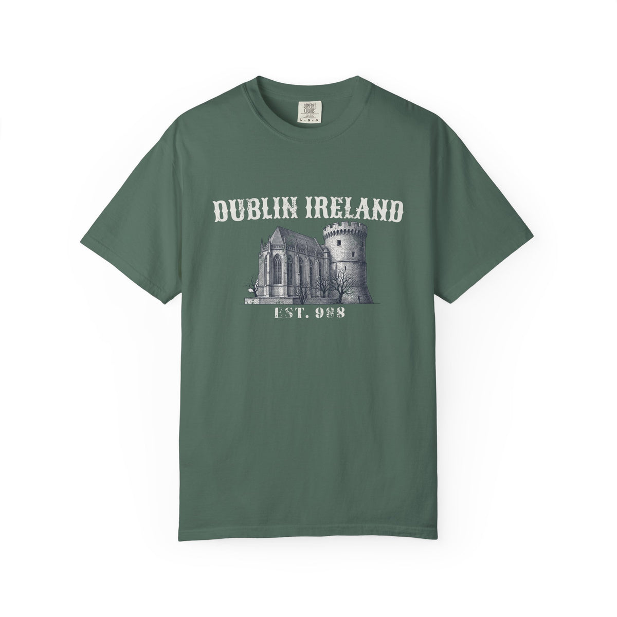 Dublin Ireland Castle Pen and Ink Sketch T-Shirt