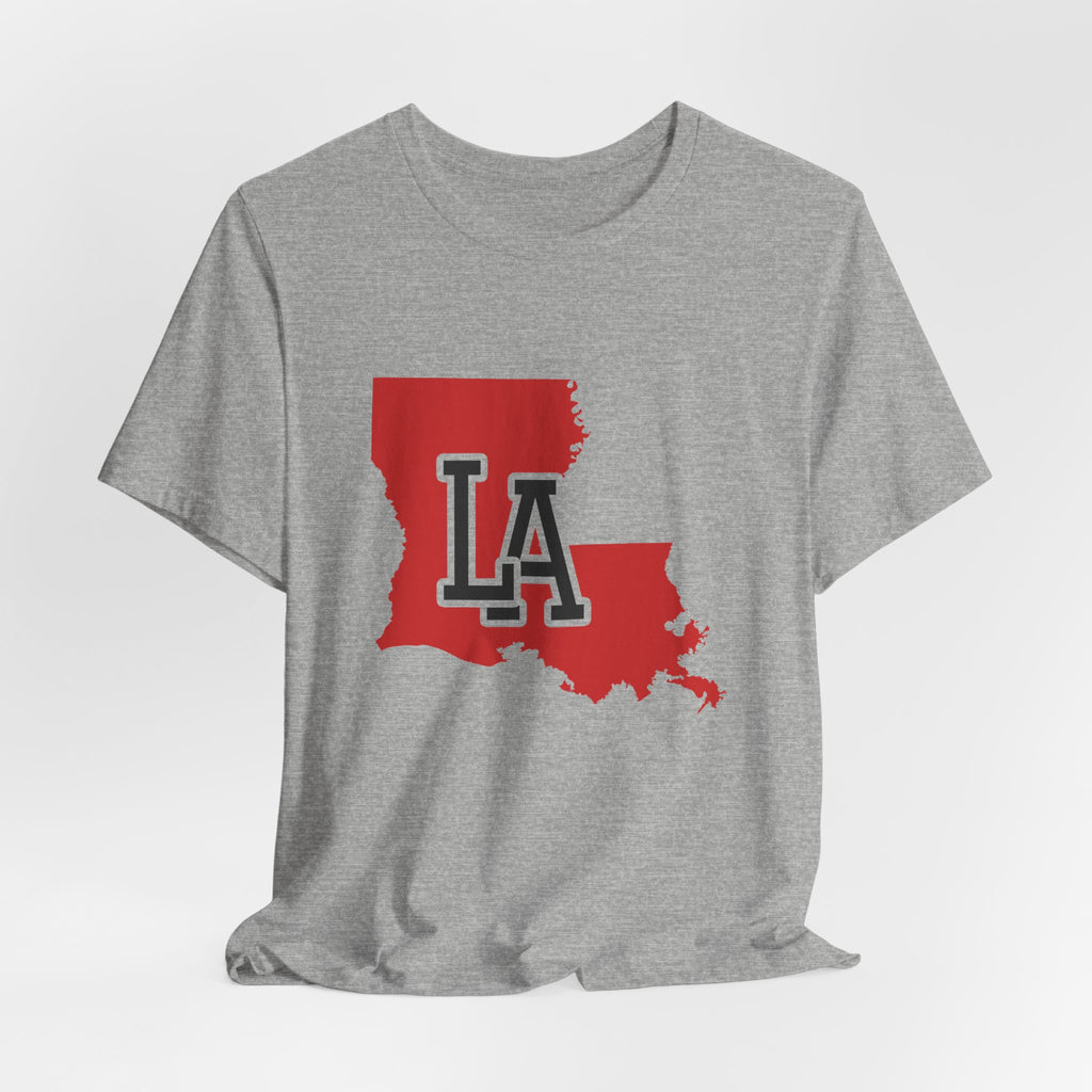 Louisiana Varsity Monogram Map T-Shirt