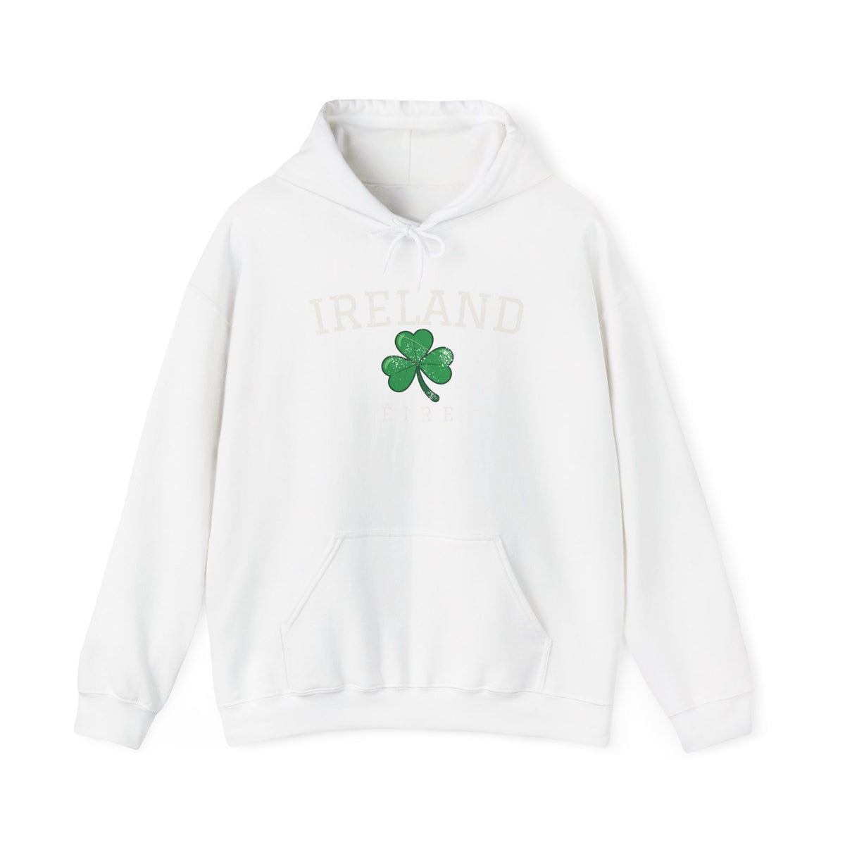 Ireland Éire Three Leaf Shamrock Hoodie