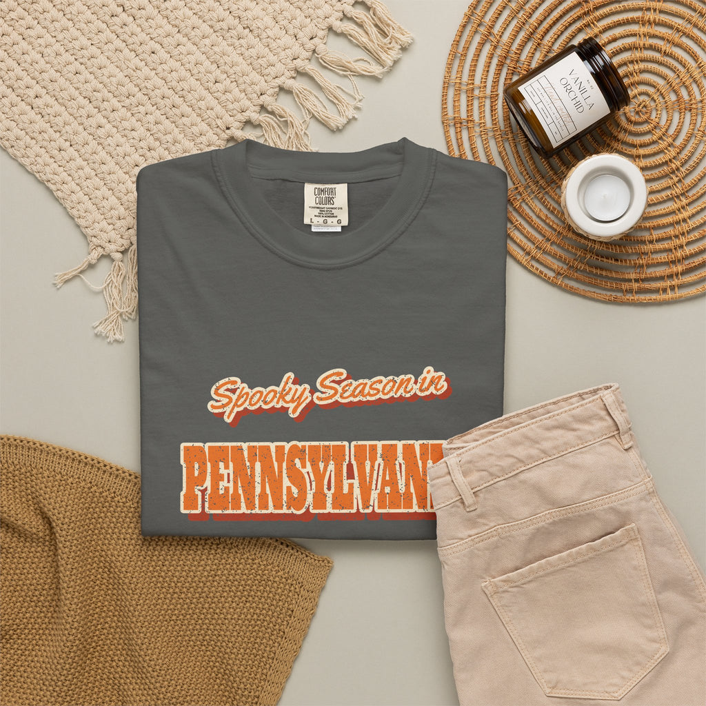 Spooky Season in Pennsylvania Vintage Postcard T-Shirt
