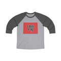 Wyoming Varsity Monogram Map Raglan 3/4 Sleeve Tee