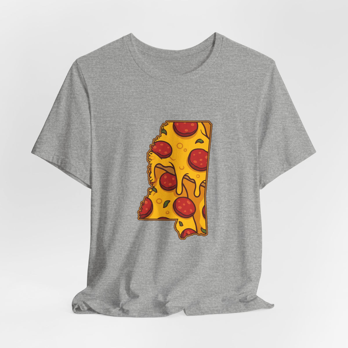 Mississippi Pizza Map T-Shirt