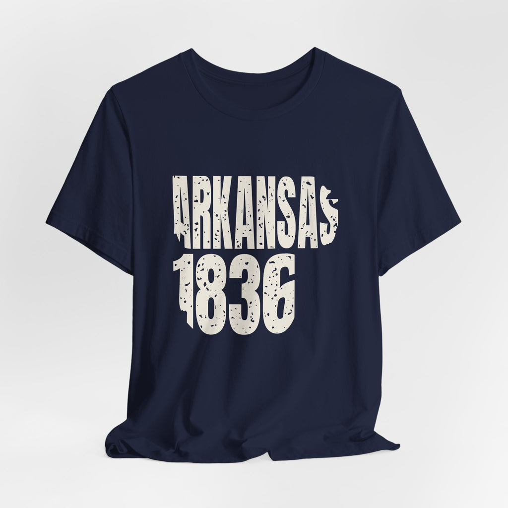 Arkansas Vintage Letters Map T-Shirt