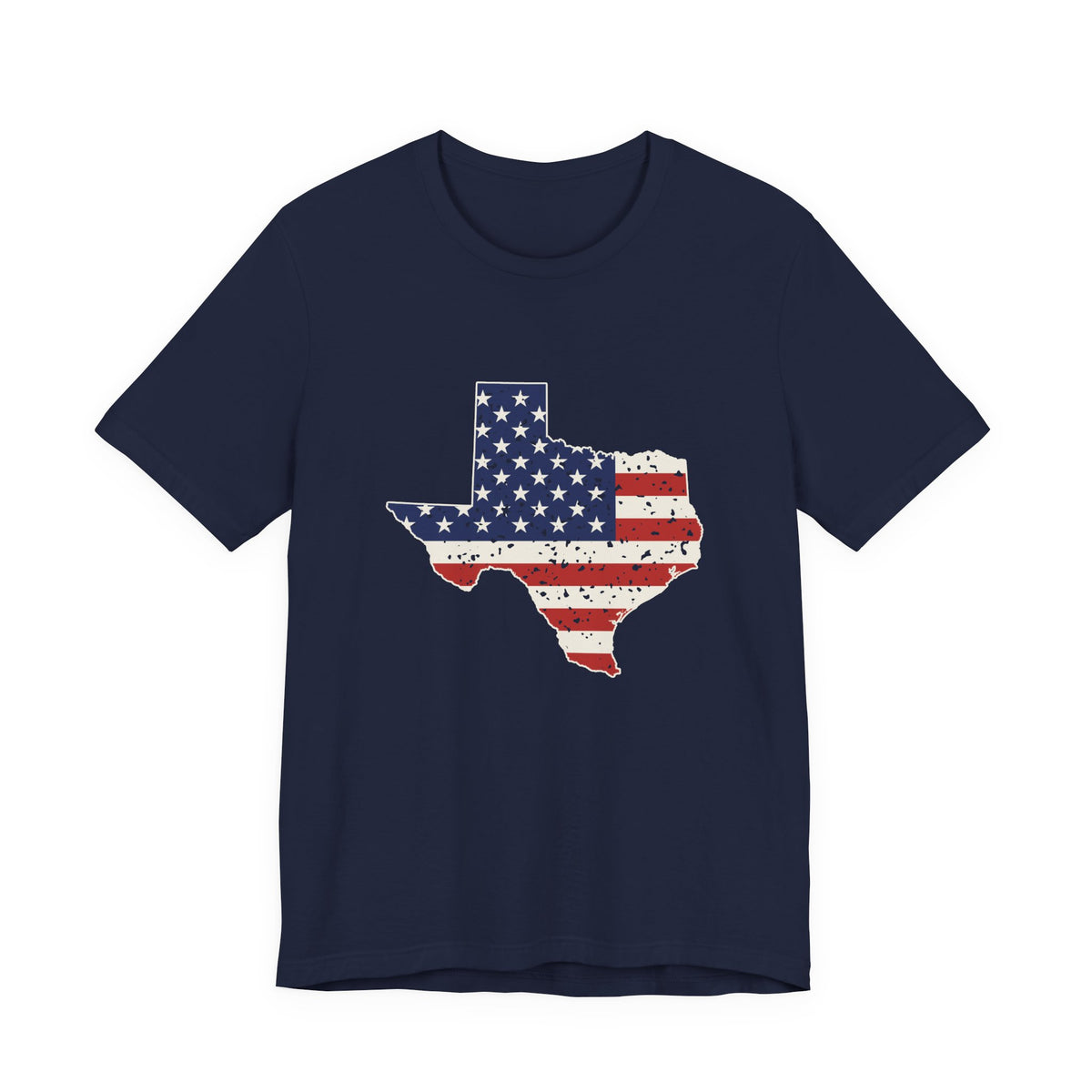 Texas American Flag Map T-Shirt