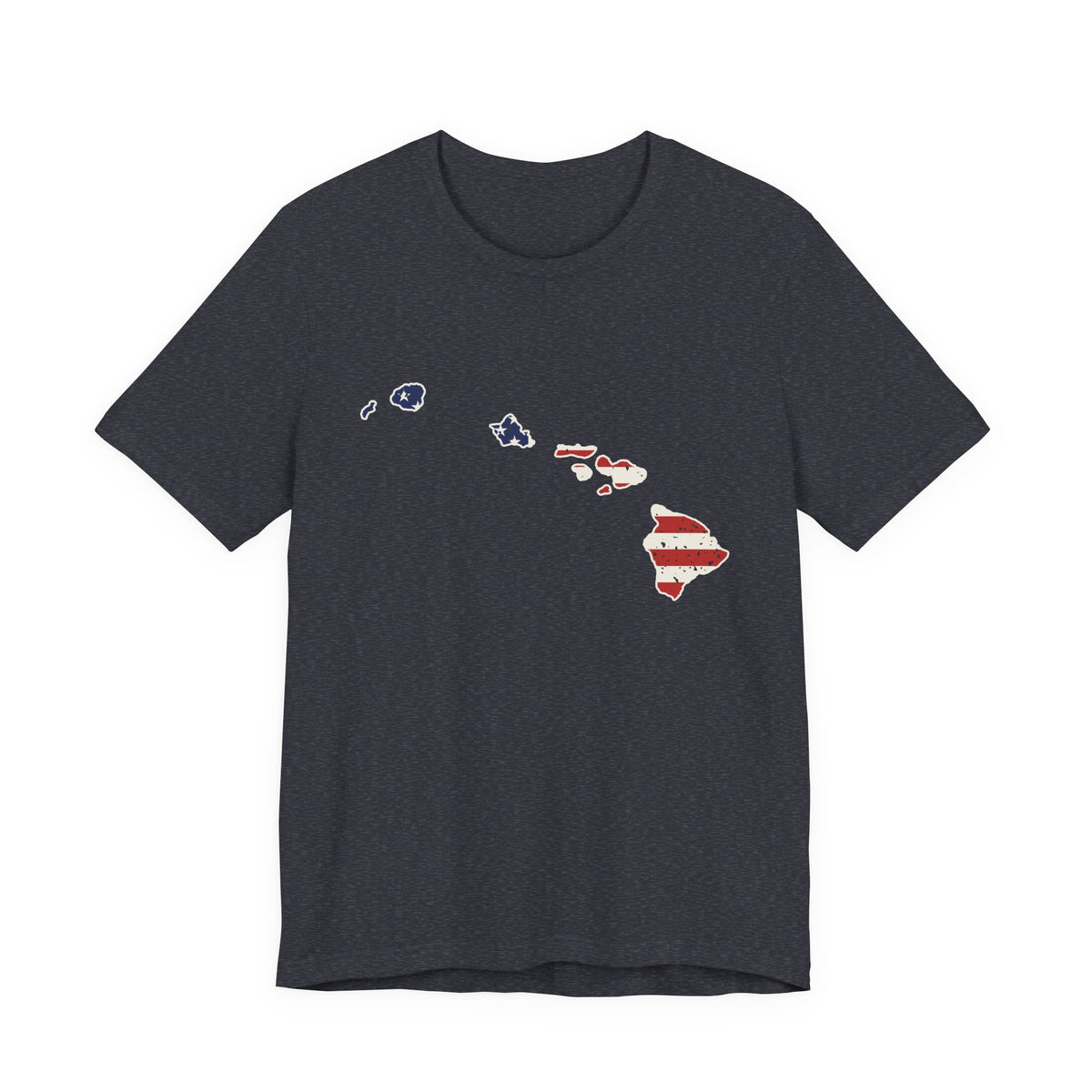 Hawaii American Flag Map T-Shirt