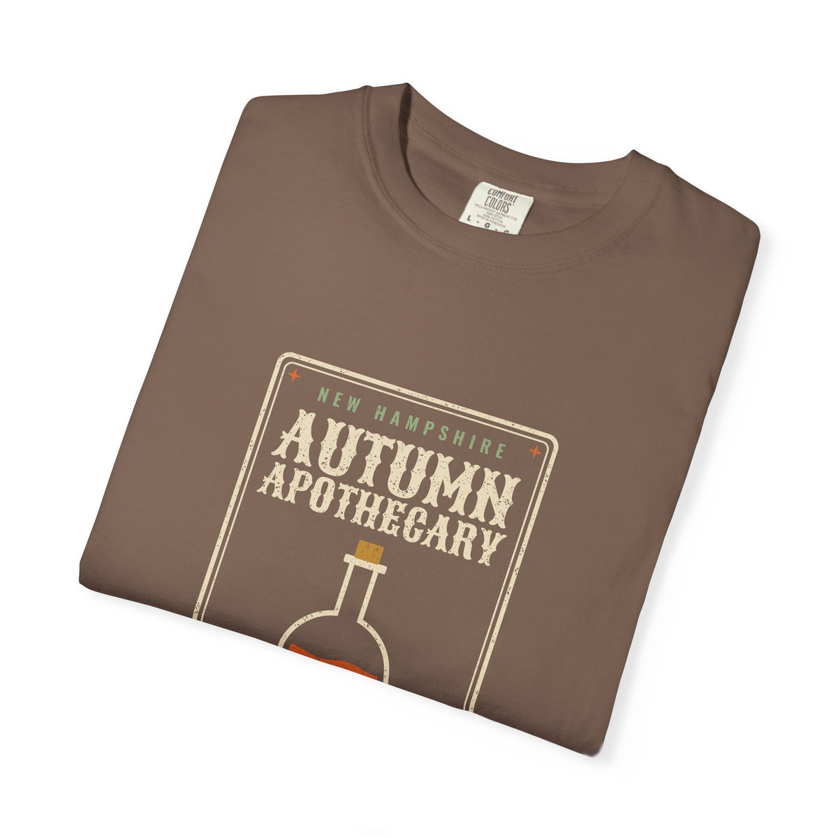New Hampshire Autumn Apothecary Label T-Shirt