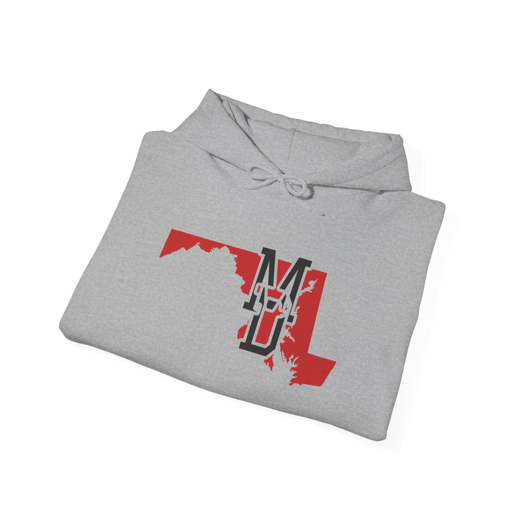 Maryland Varsity Monogram Map Hoodie