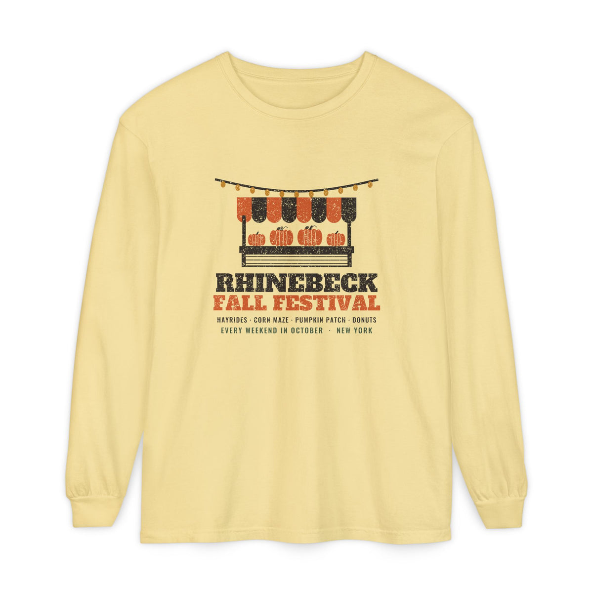 Rhinebeck New York Fall Festival Farm Stand Long Sleeve Tee
