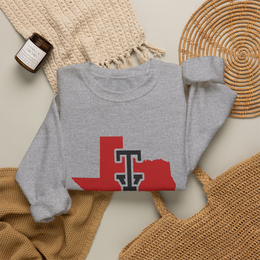 Texas Varsity Monogram Map Crewneck Sweatshirt