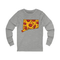 Connecticut Pizza Map Long Sleeve Tee
