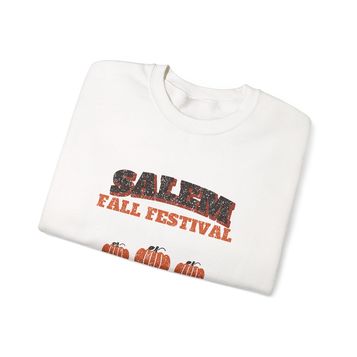 Salem Massachusetts Fall Festival Hay Wagon Crewneck Sweatshirt