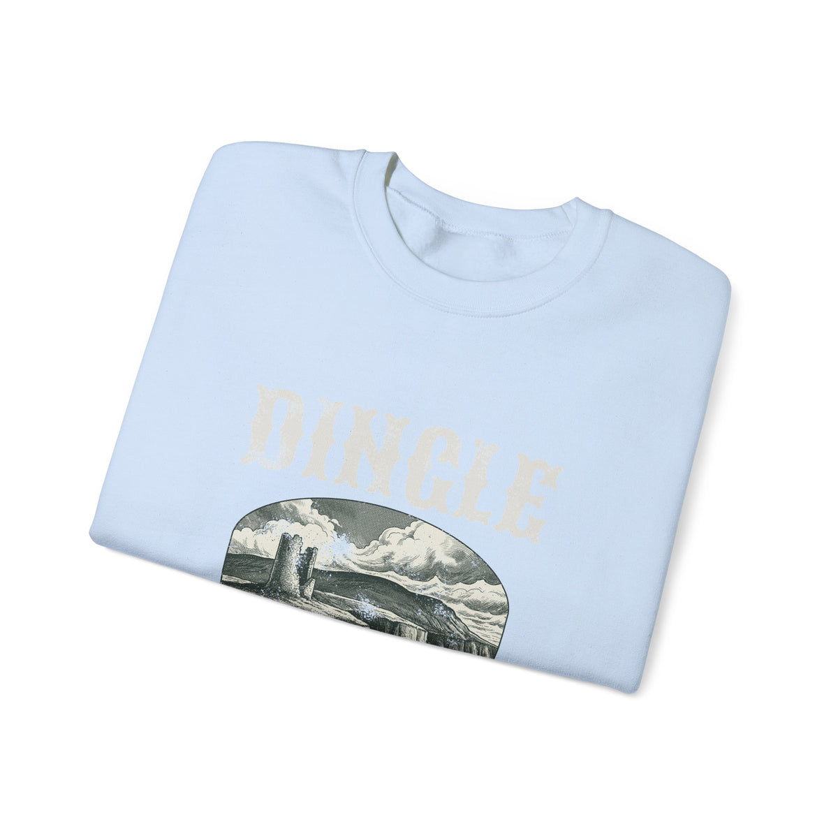 Dingle Ireland Est 1585 Vintage Mountain Landscape Crewneck Sweatshirt