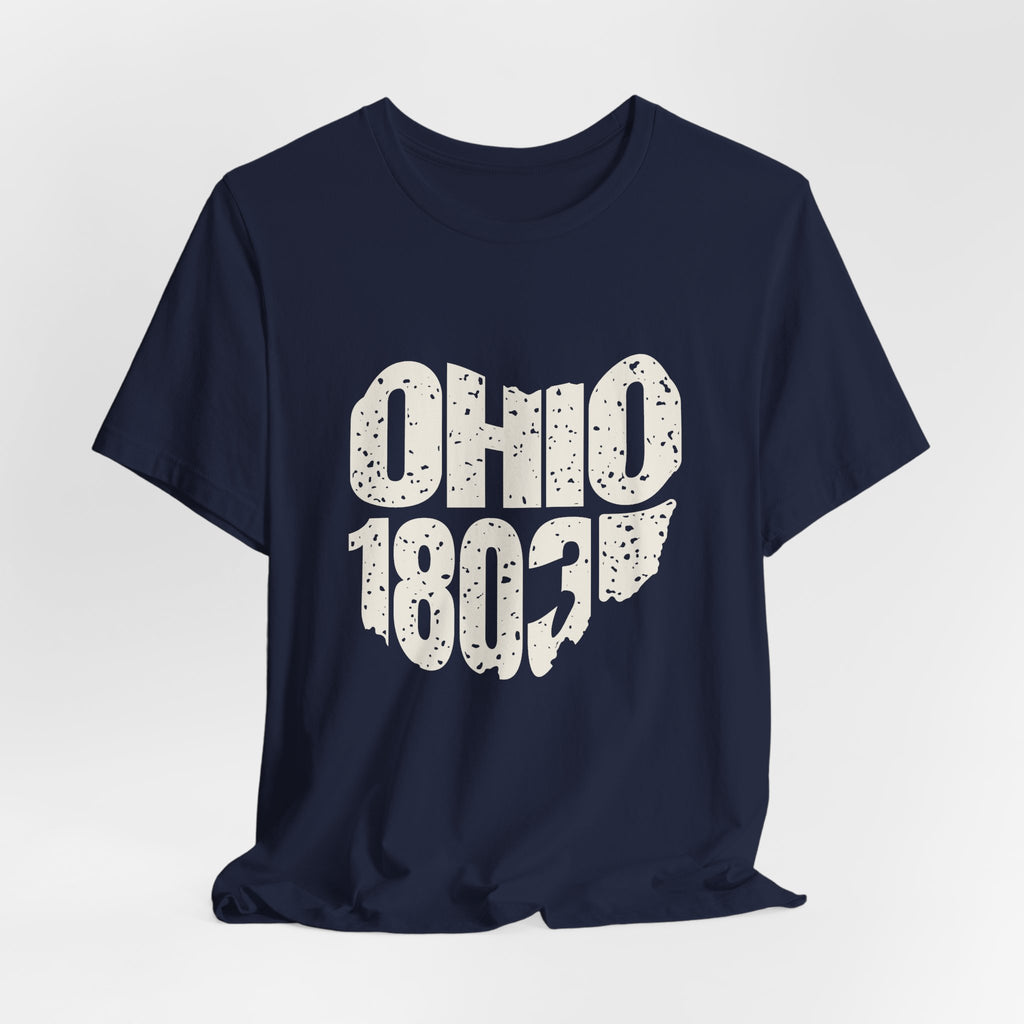 Ohio Vintage Letters Map T-Shirt
