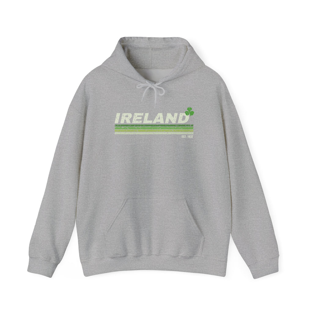 Ireland Est 1937 Retro Stripes Hoodie