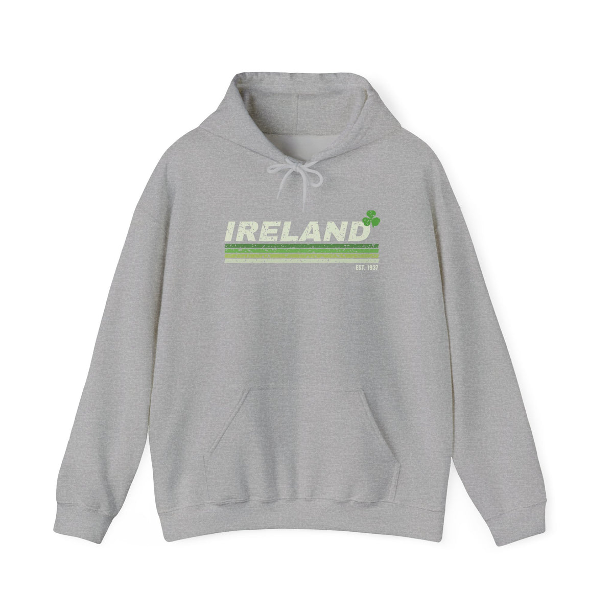Ireland Est 1937 Retro Stripes Hoodie