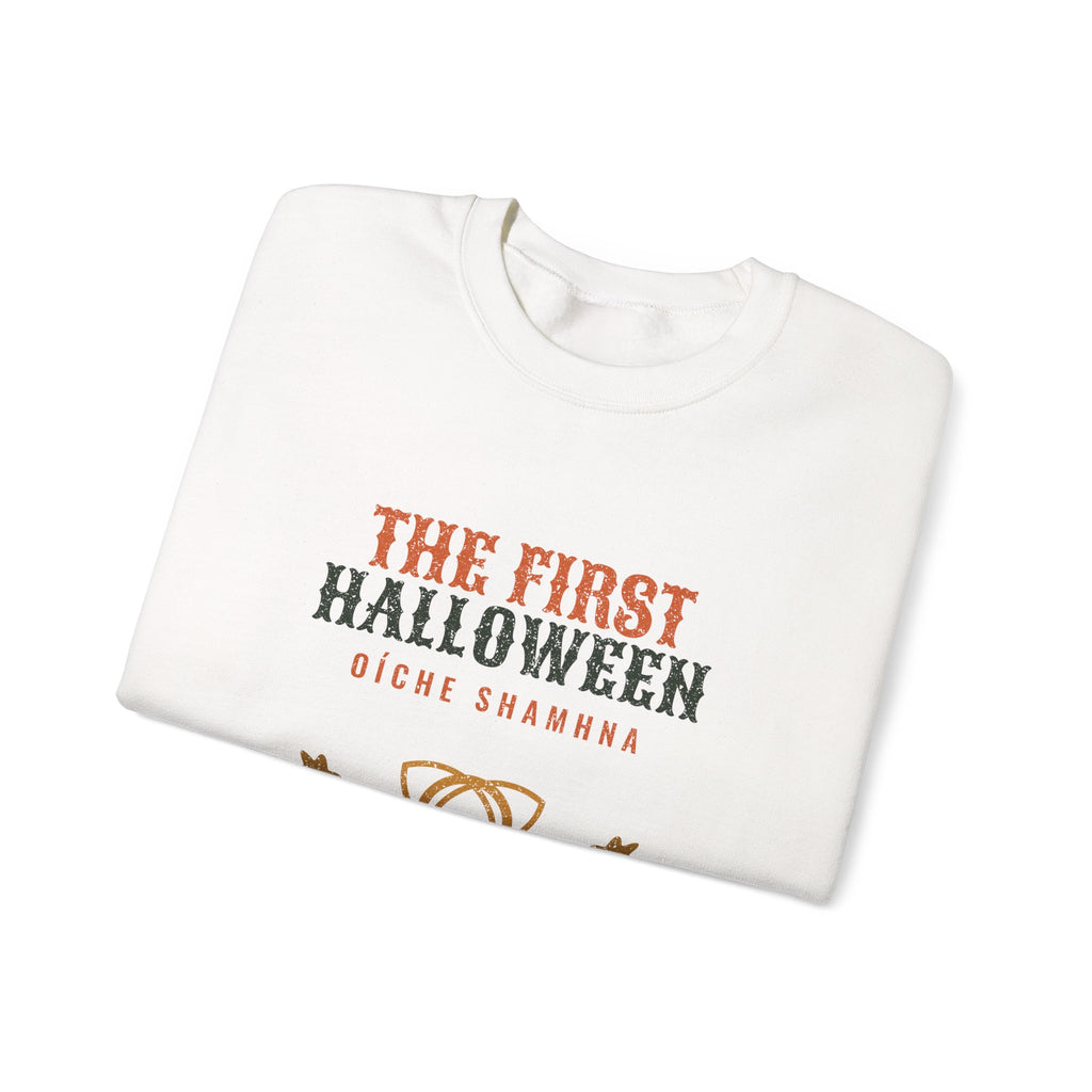 The First Halloween Oíche Shamhna Celtic Knot Crewneck Sweatshirt
