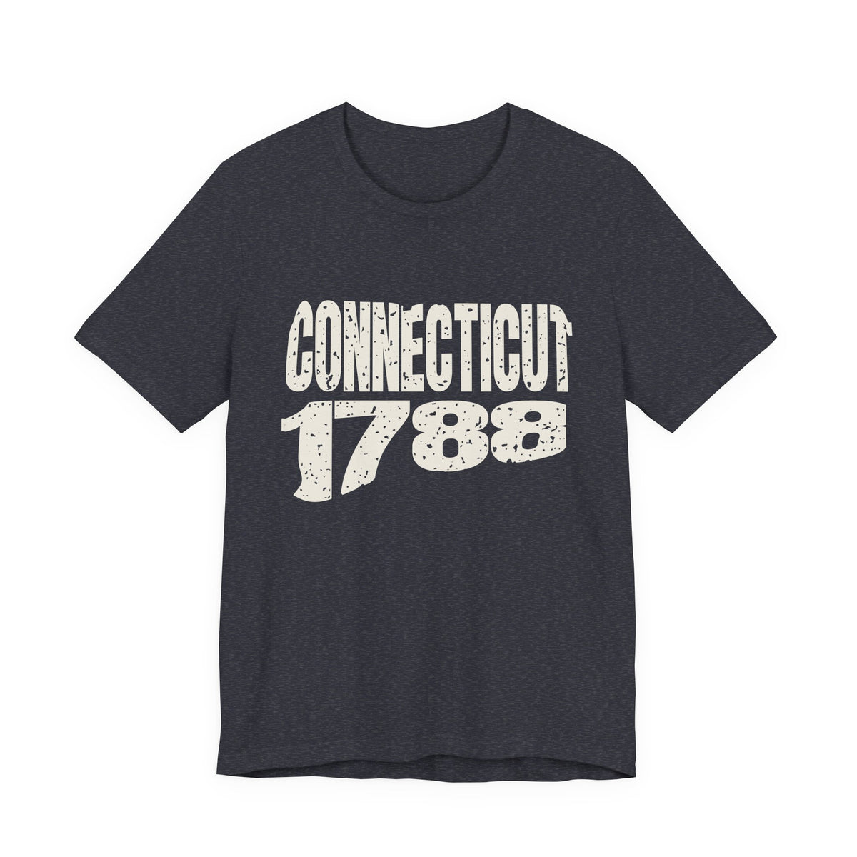 Connecticut Vintage Letters Map T-Shirt