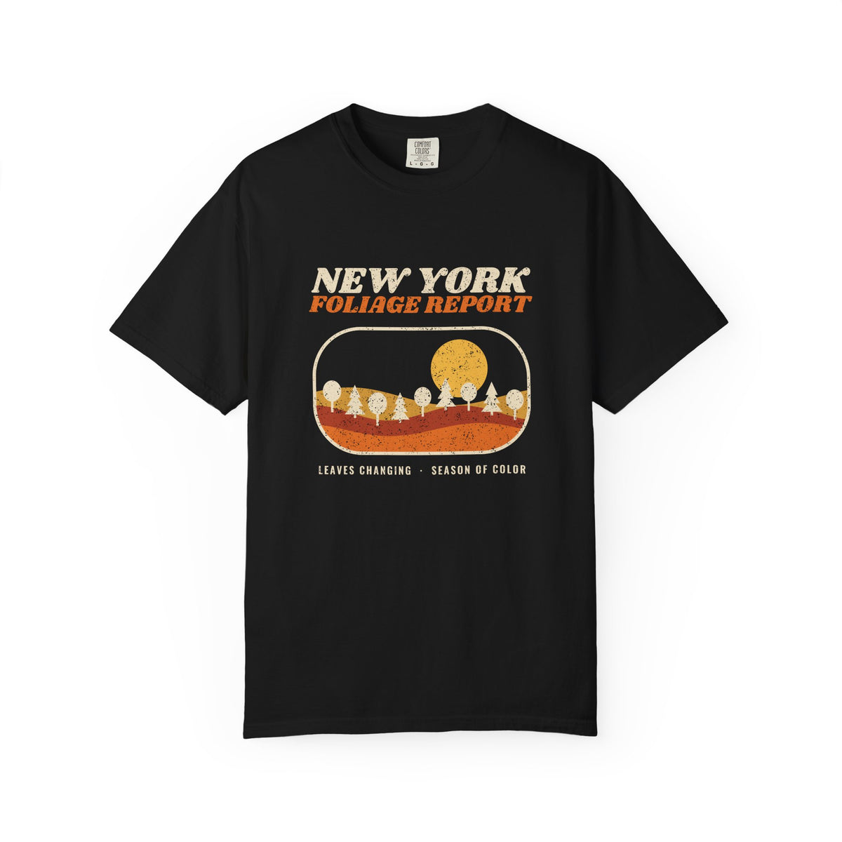 New York Foliage Report Retro Landscape T-Shirt