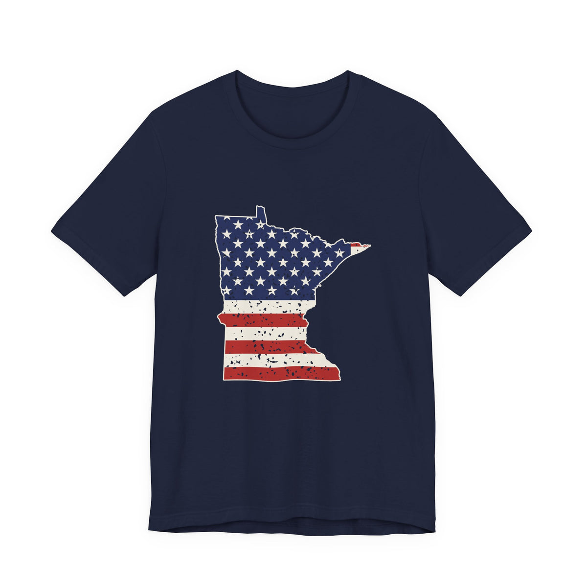 Minnesota American Flag Map T-Shirt