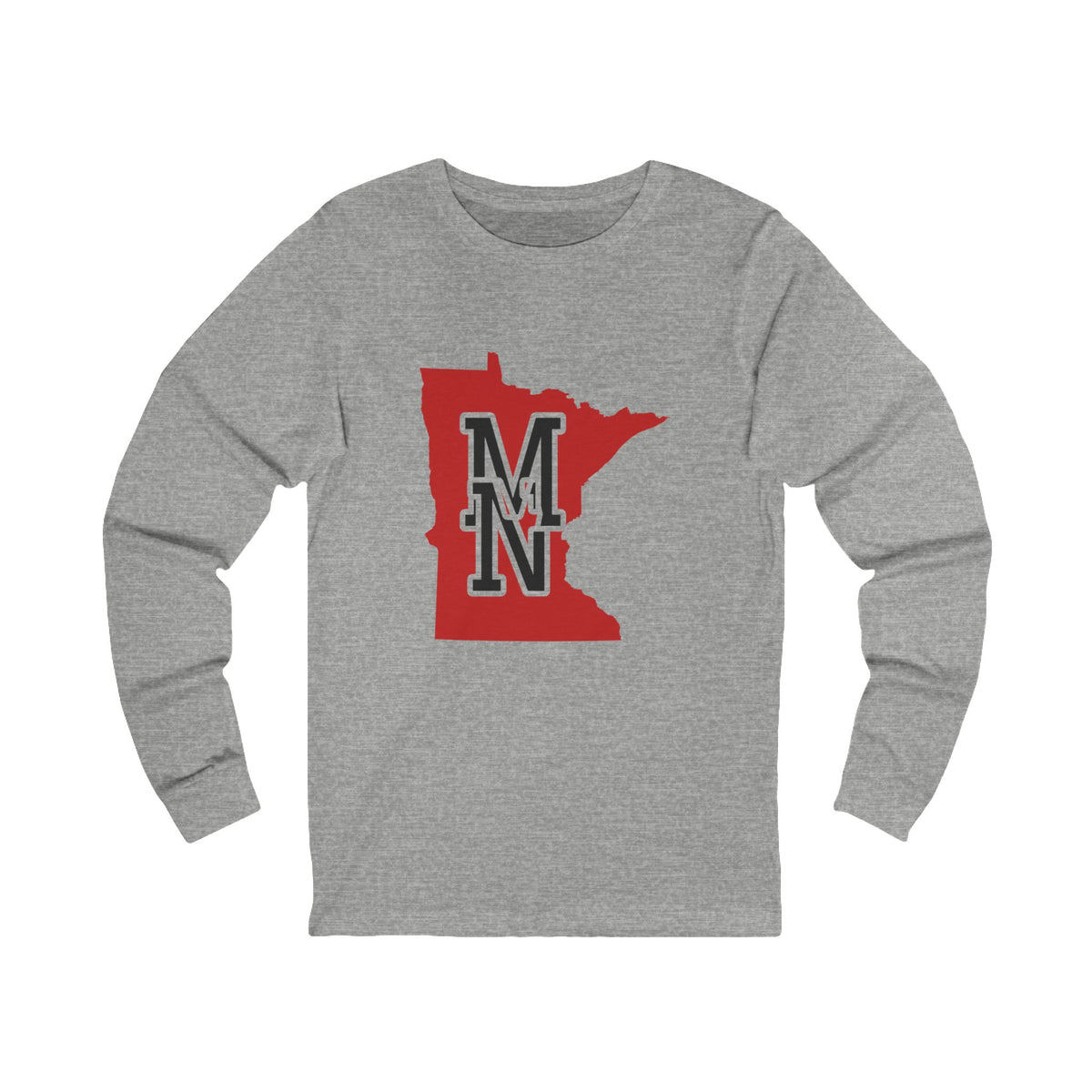 Minnesota Varsity Monogram Map Long Sleeve Tee