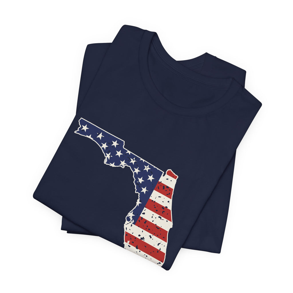 Florida American Flag Map T-Shirt