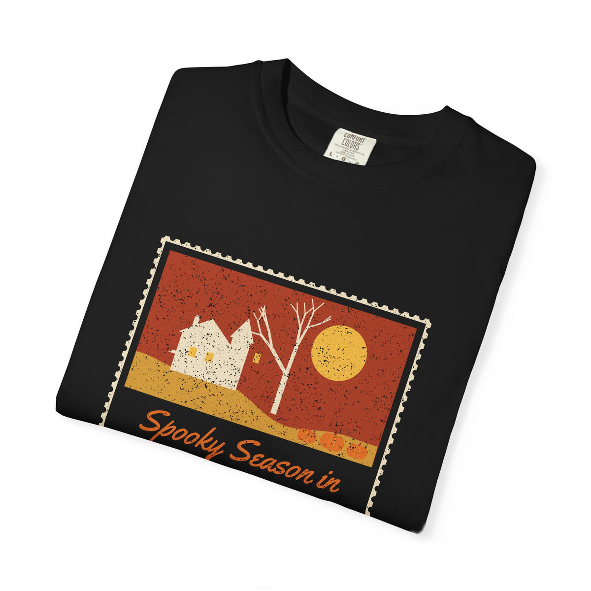 Spooky Season in New Hampshire Haunted Postcard T-Shirt