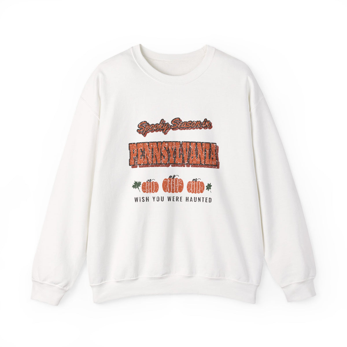 Spooky Season in Pennsylvania Vintage Postcard Crewneck Sweatshirt