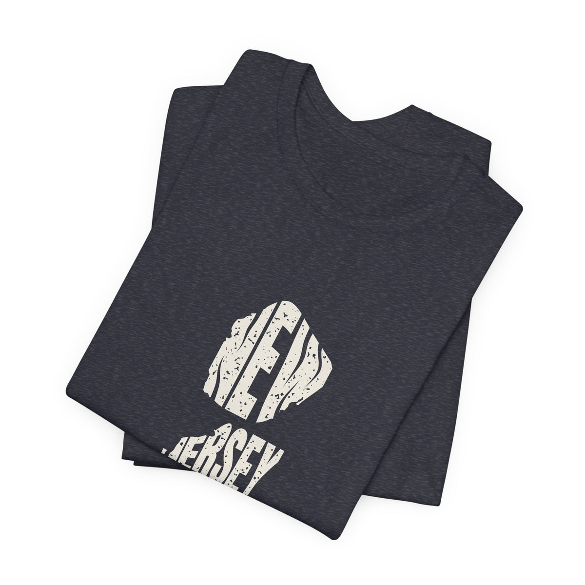New Jersey Vintage Letters Map T-Shirt