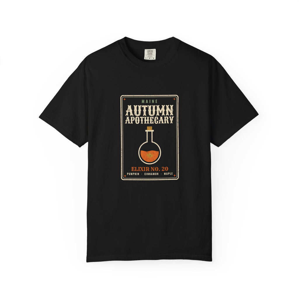 Maine Autumn Apothecary Label T-Shirt