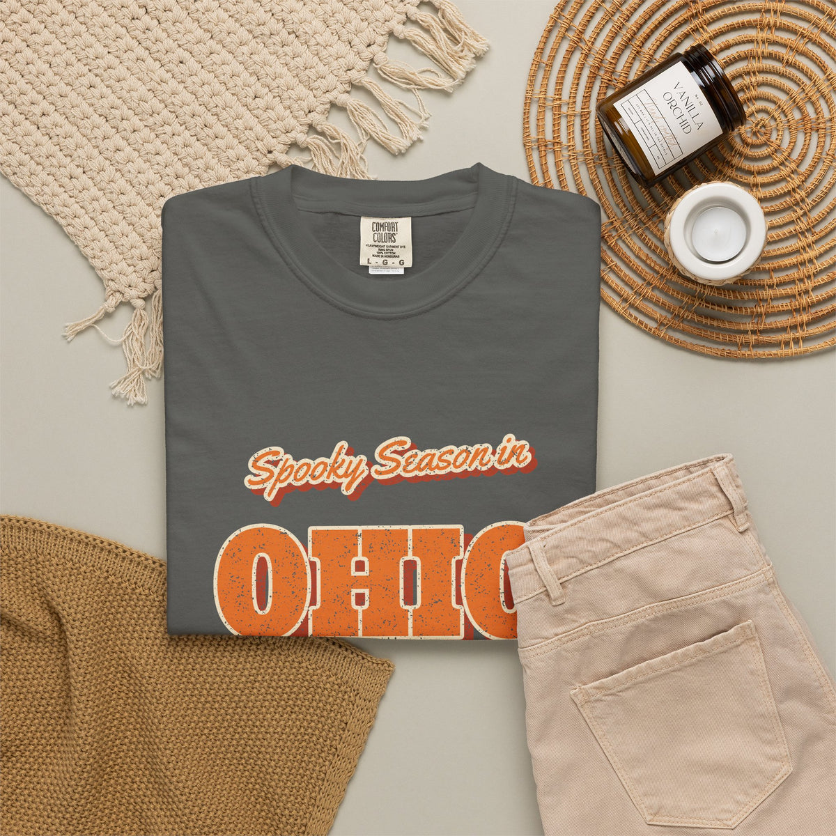 Spooky Season in Ohio Vintage Postcard T-Shirt