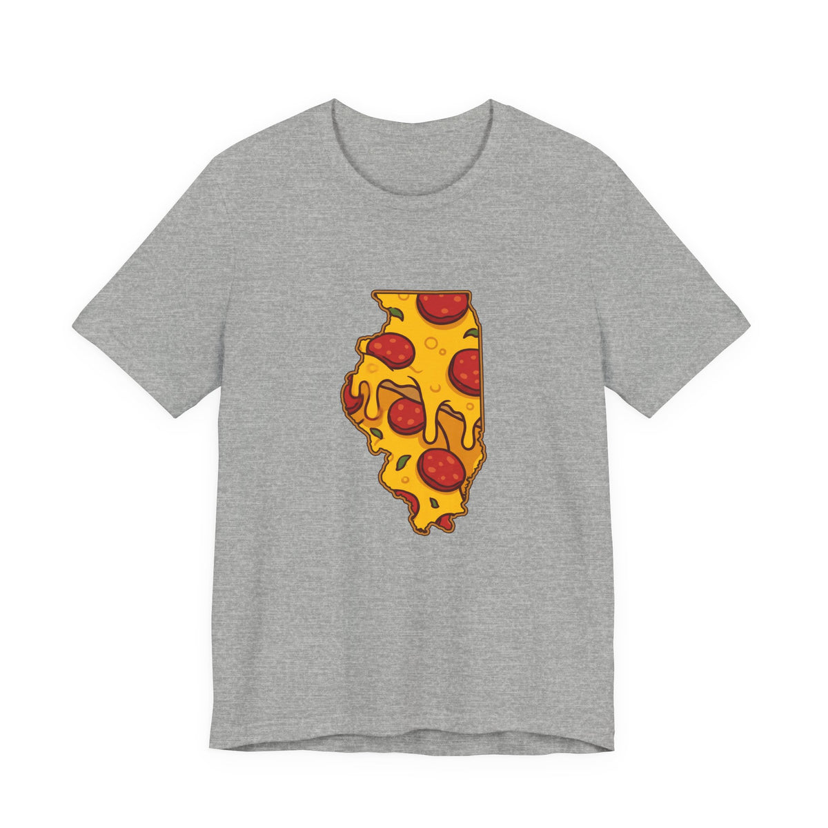 Illinois Pizza Map T-Shirt
