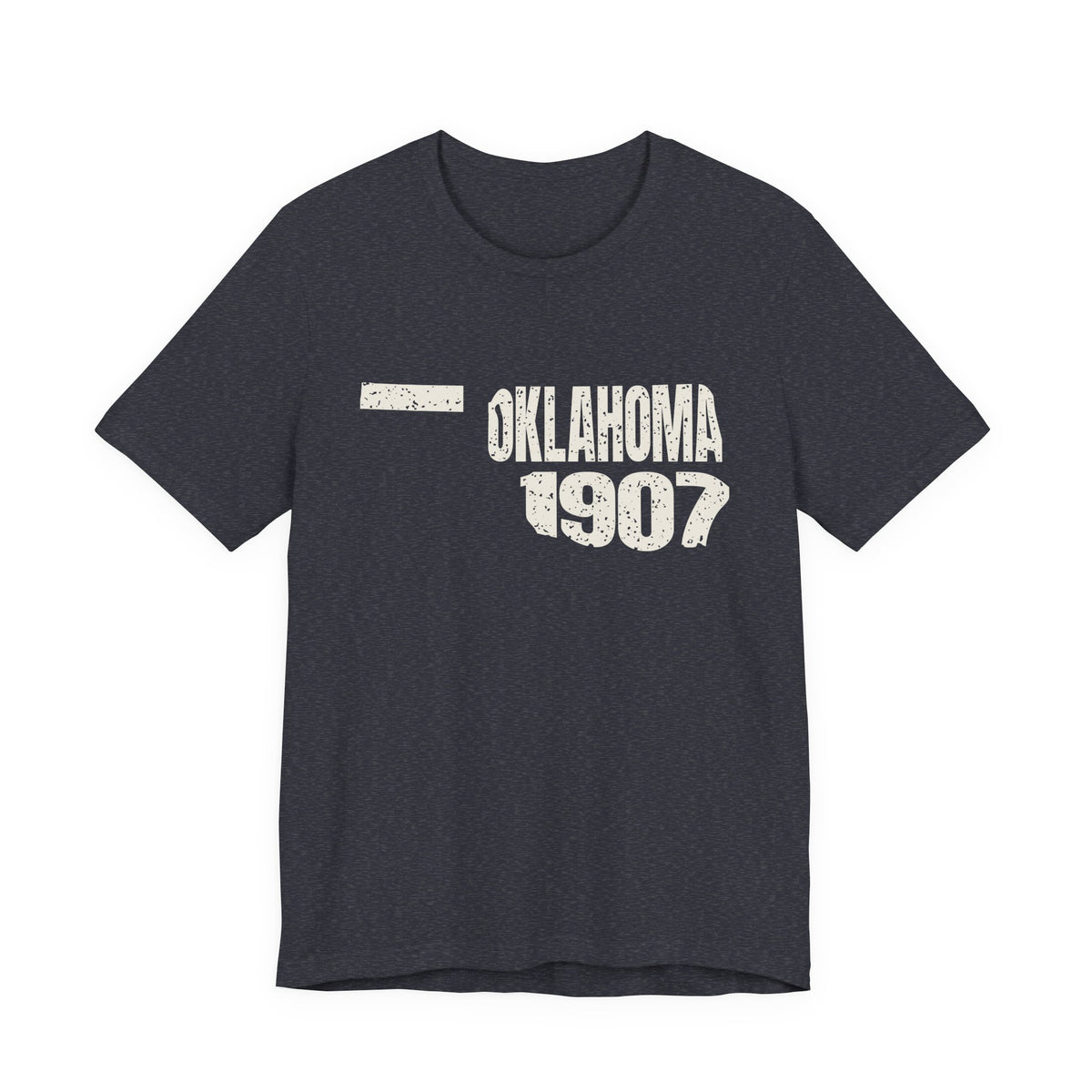 Oklahoma Vintage Letters Map T-Shirt