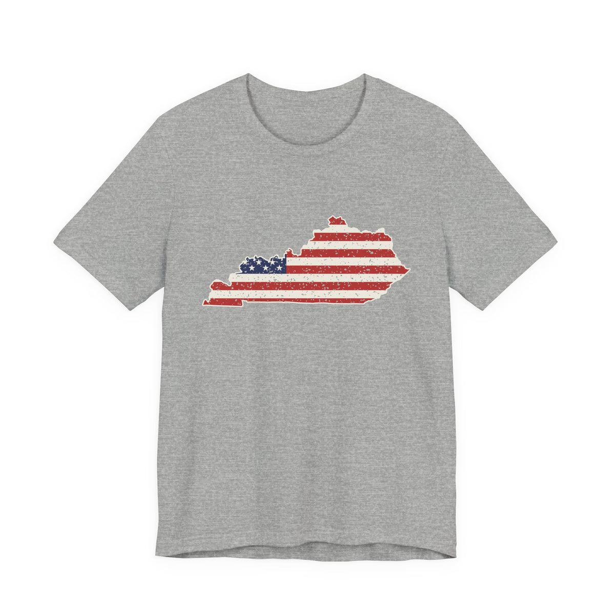 Kentucky American Flag Map T-Shirt