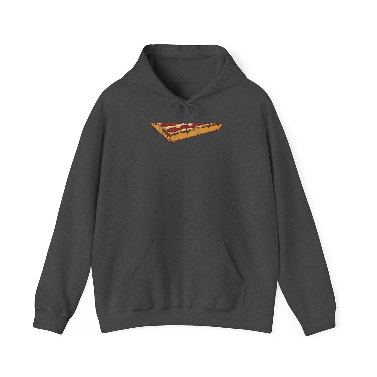 Detroit Style Pizza Retro Food Illustration Hoodie