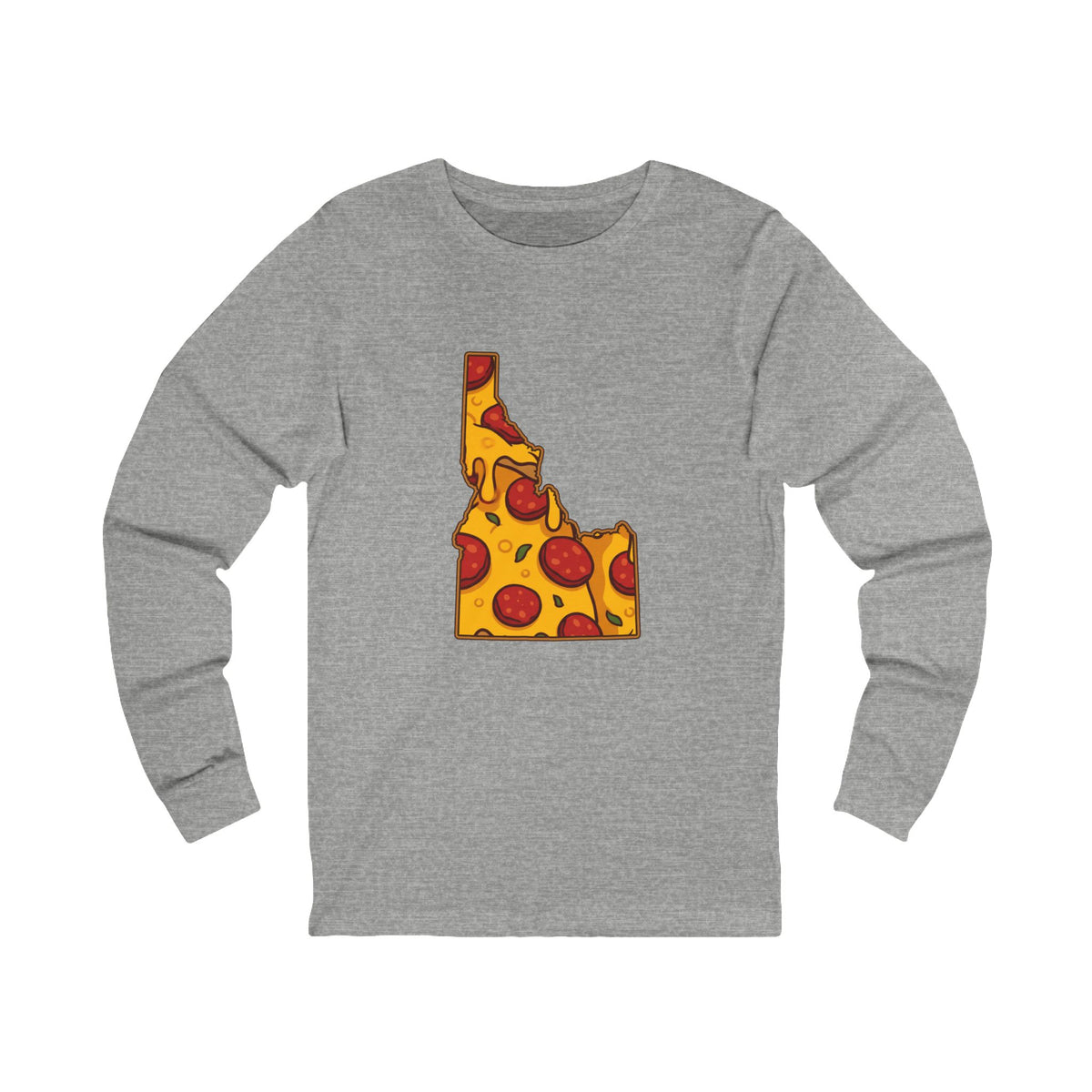 Idaho Pizza Map Long Sleeve Tee