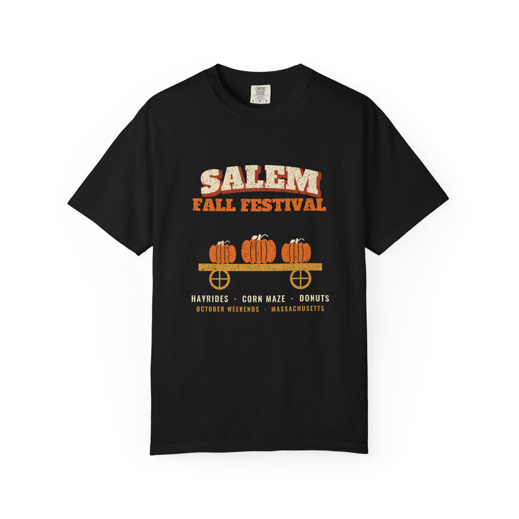 Salem Massachusetts Fall Festival Hay Wagon T-Shirt