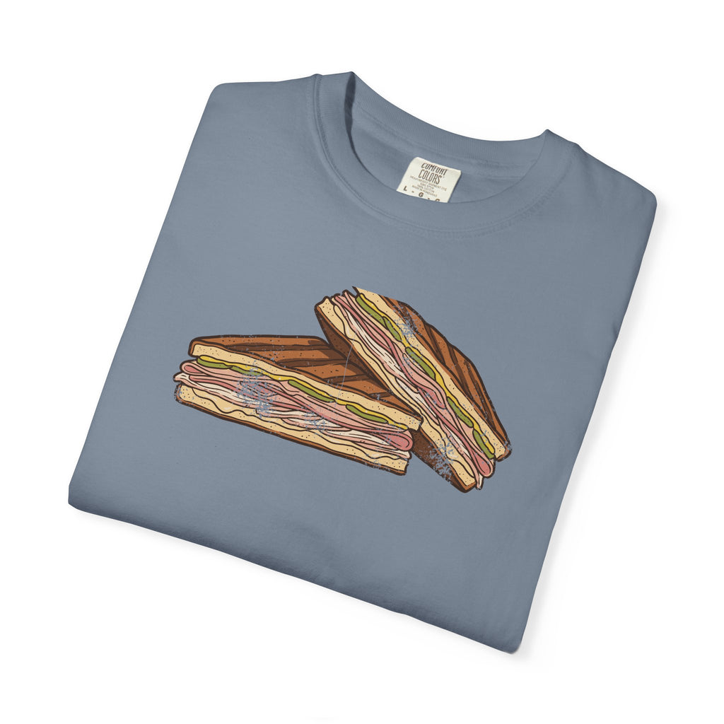 Tampa Cuban Sandwich Retro Food Illustration T-Shirt