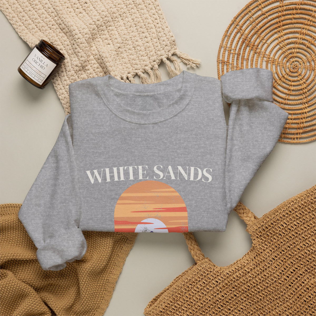 White Sands National Park Desert Sunset Dunes Crewneck Sweatshirt
