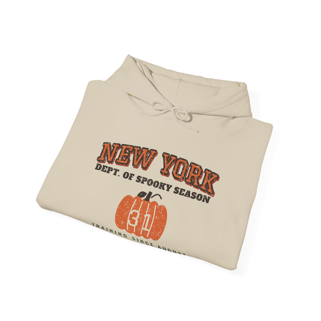 New York Dept. of Spooky Season Varsity Hoodie