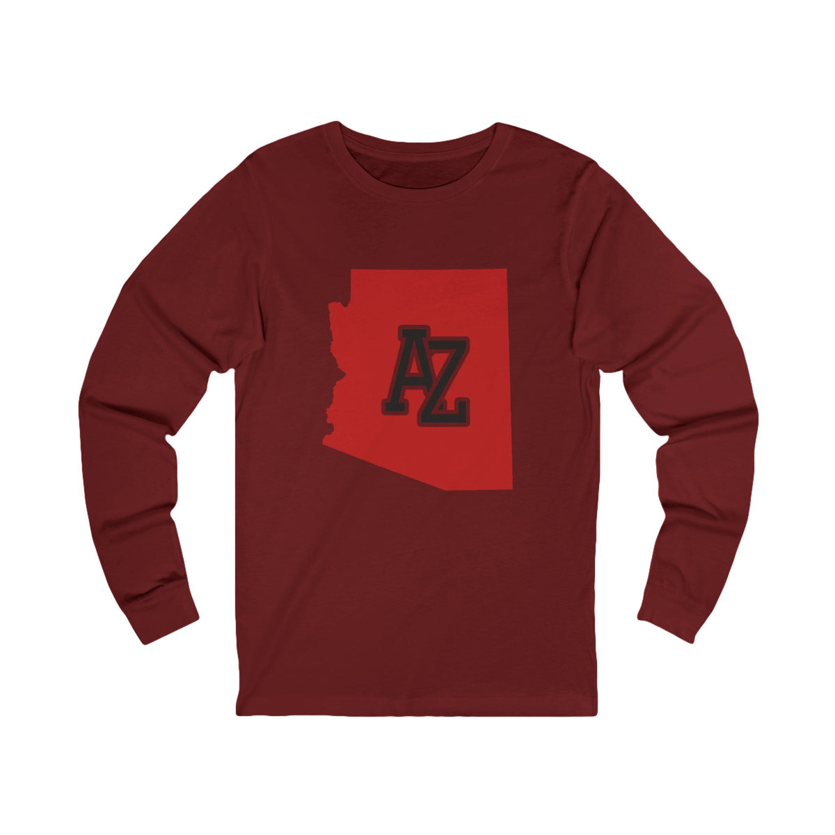 Arizona Varsity Monogram Map Long Sleeve Tee