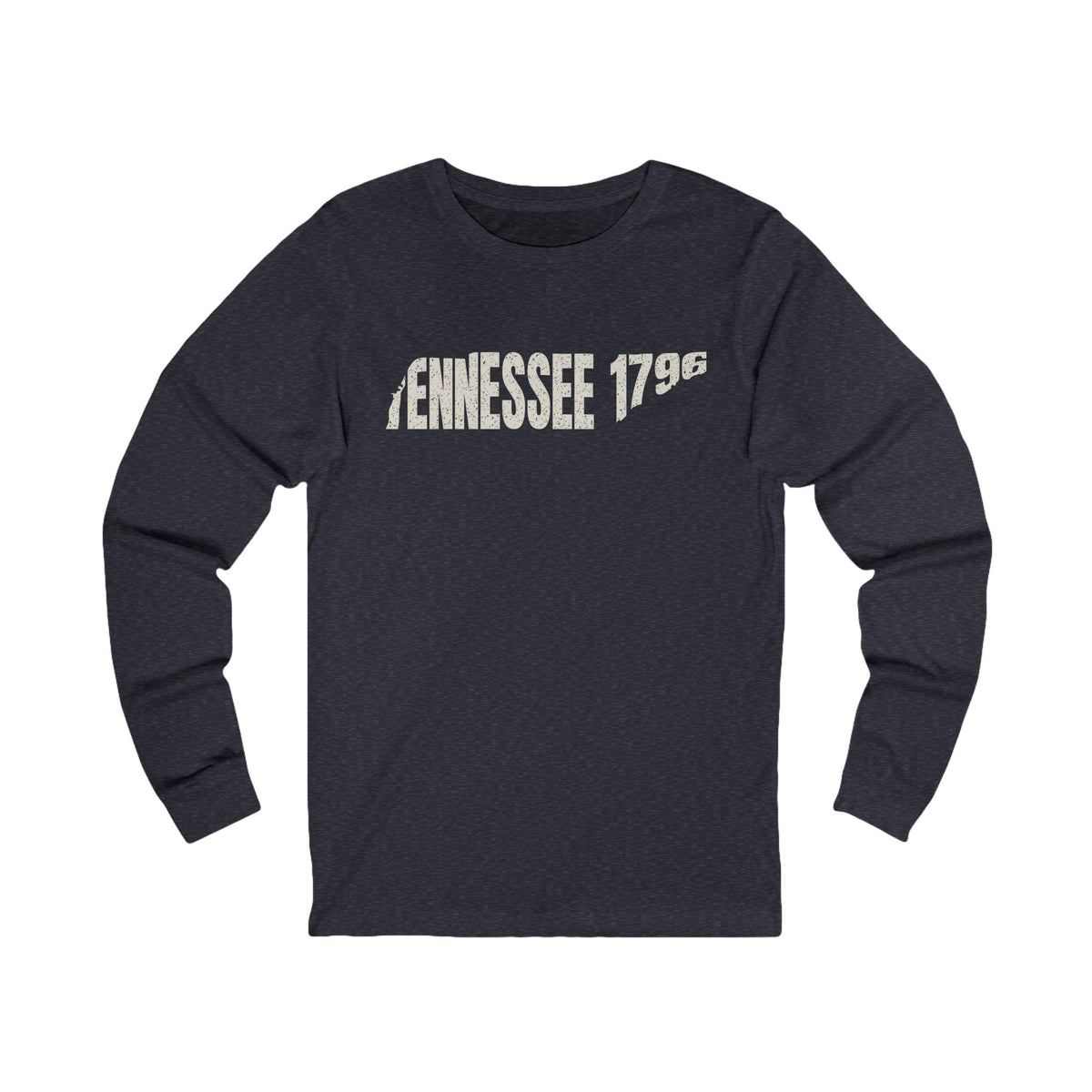 Tennessee Vintage Letters Map Long Sleeve Tee