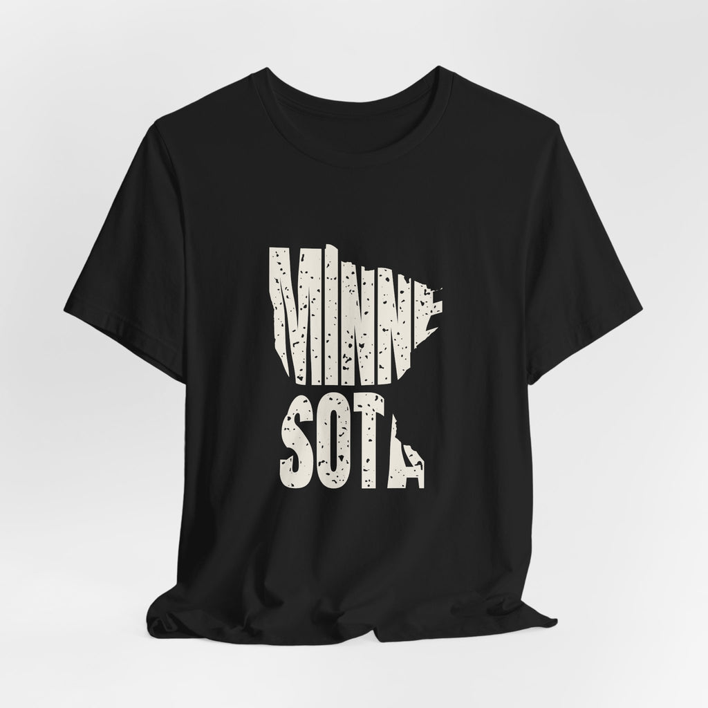 Minnesota Vintage Letters Map T-Shirt