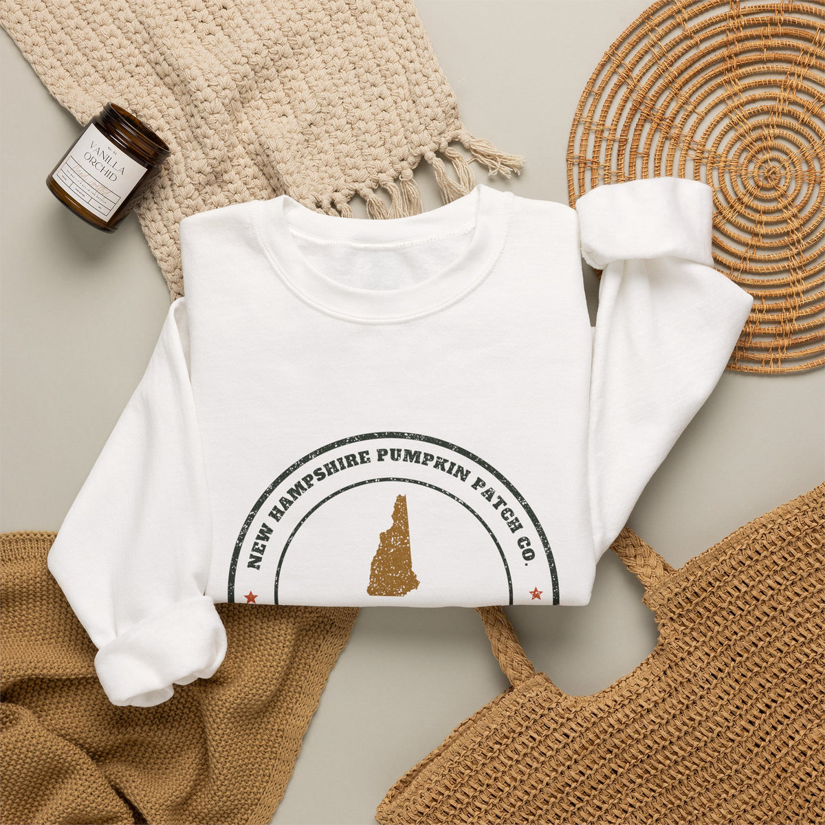 New Hampshire Pumpkin Patch Co. Badge Crewneck Sweatshirt