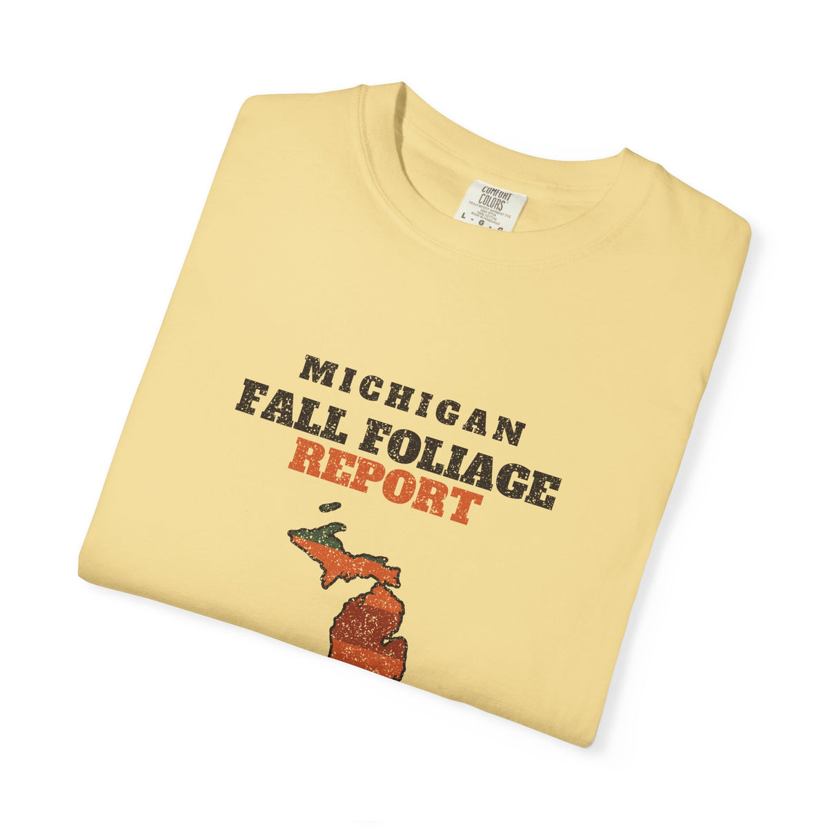 Michigan Fall Foliage Report Map T-Shirt