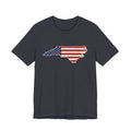 North Carolina American Flag Map T-Shirt