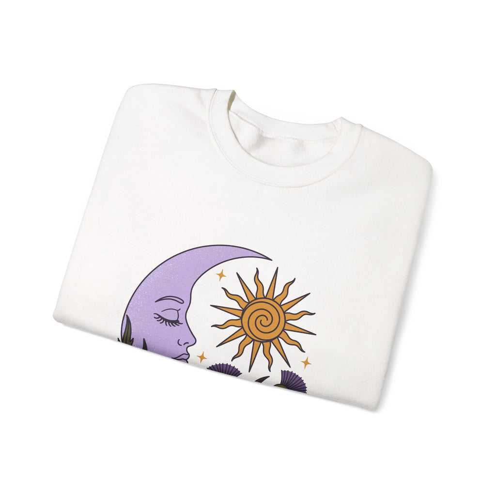 Thistle Moon Celestial Sun and Stars Crewneck Sweatshirt