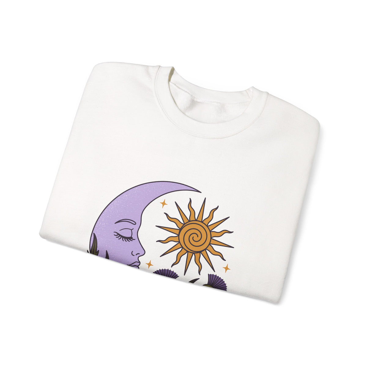 Thistle Moon Celestial Sun and Stars Crewneck Sweatshirt