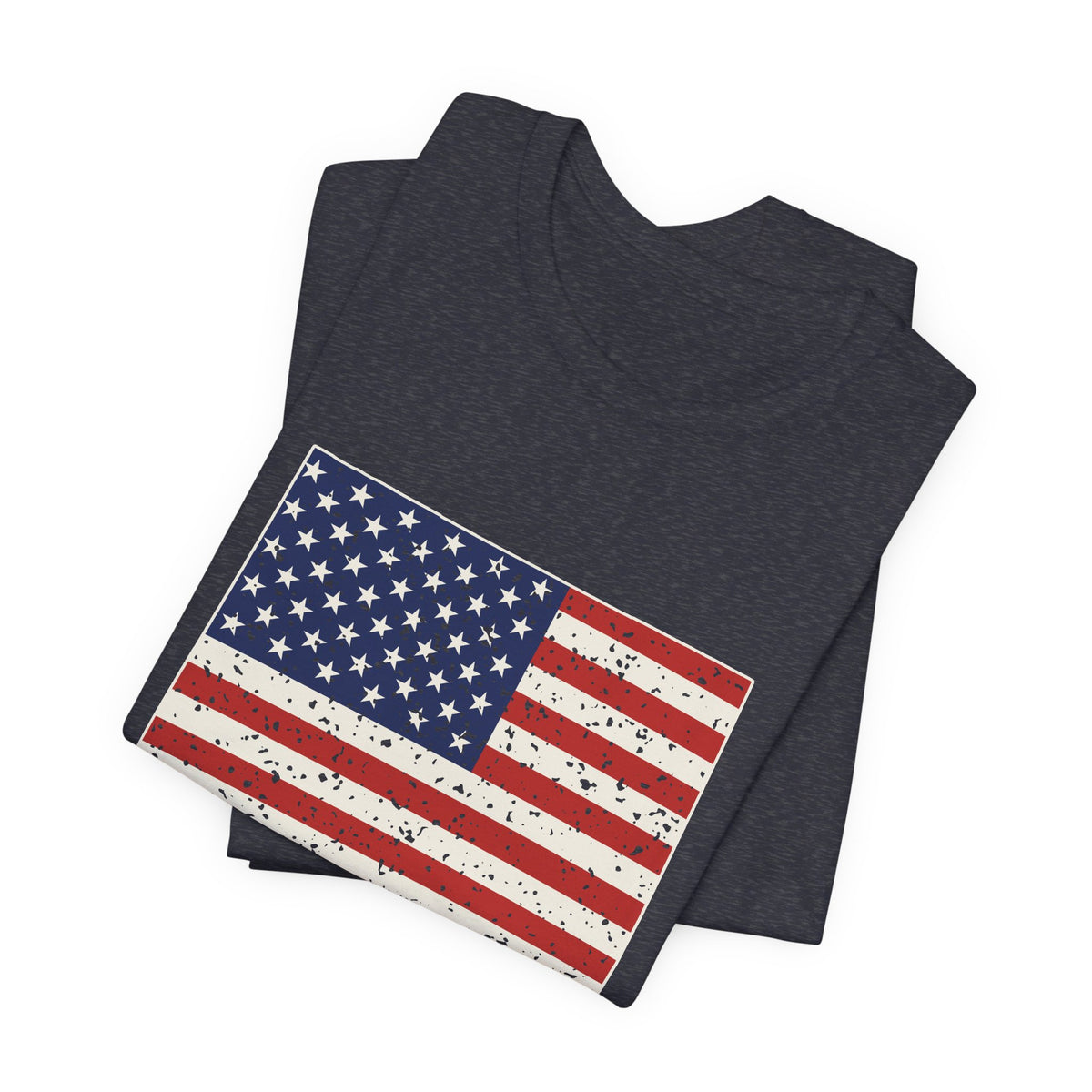 Wyoming American Flag Map T-Shirt